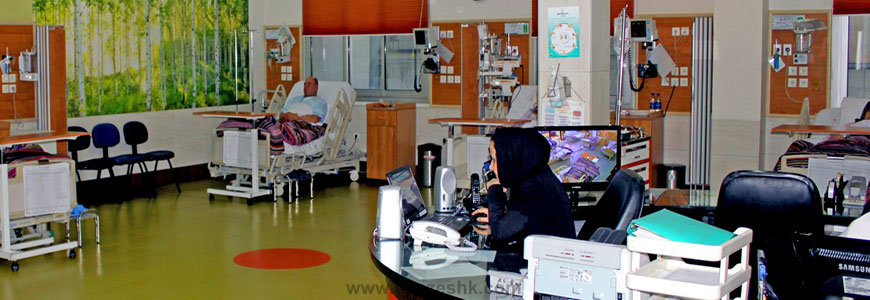 بخش سی سی یو بیمارستان شهید هاشمی نژاد